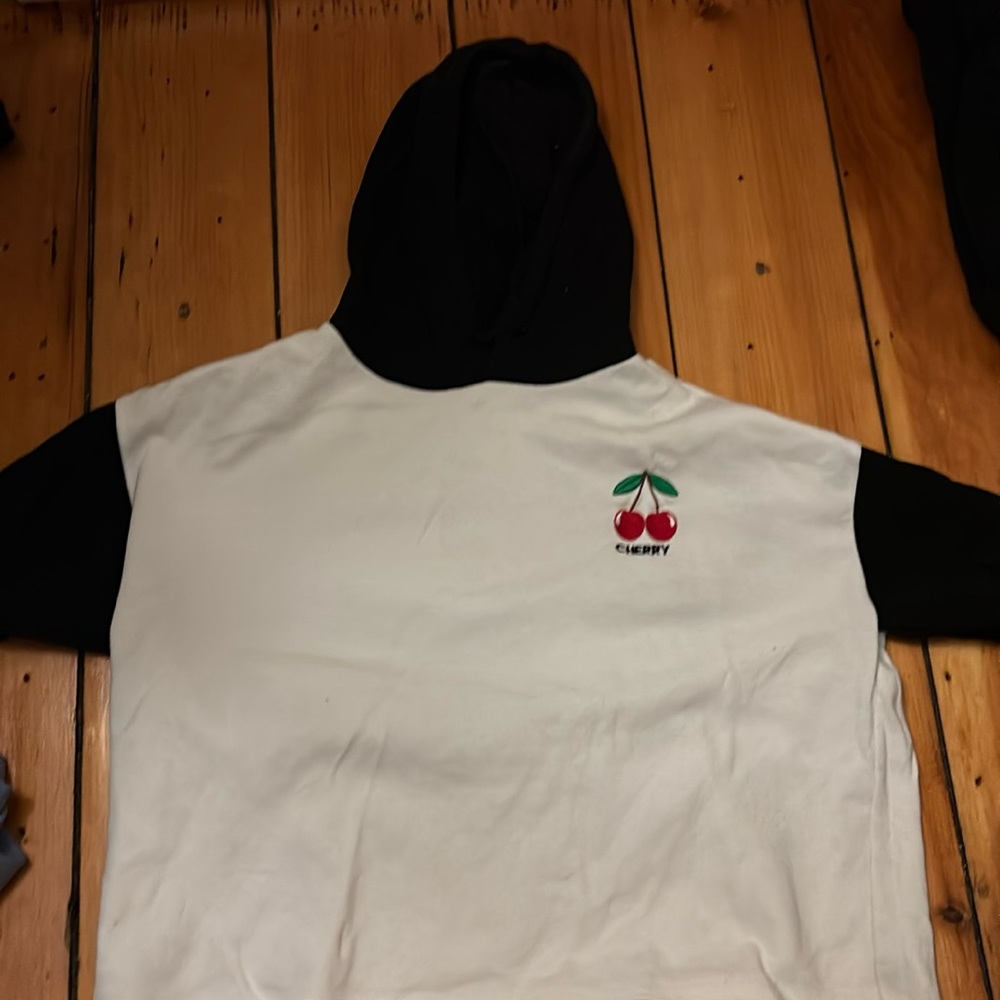 cropped hooded tshirt